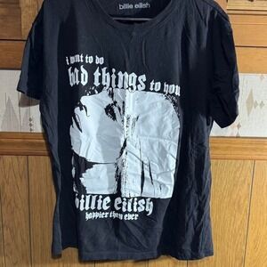 Black and white Billie Eilish tour tee Size XL